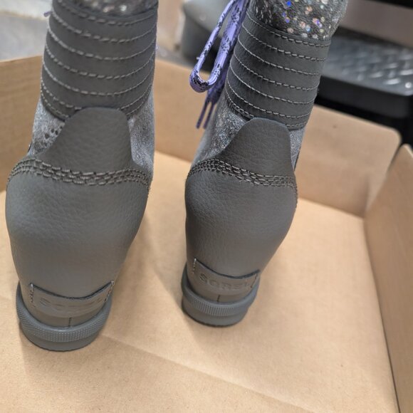 Sorel Quarry Paisley purple wedge boots - Picture 4 of 4